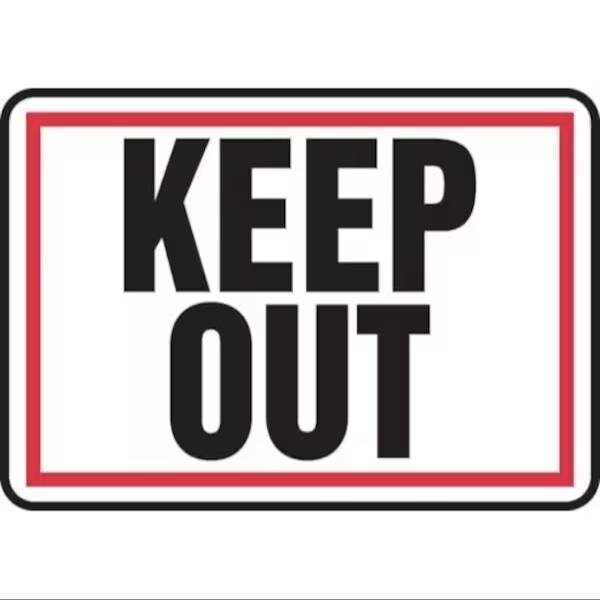 Accuform SAFETY SIGN KEEP OUT RED BORDER 7 in MADM551XL - main